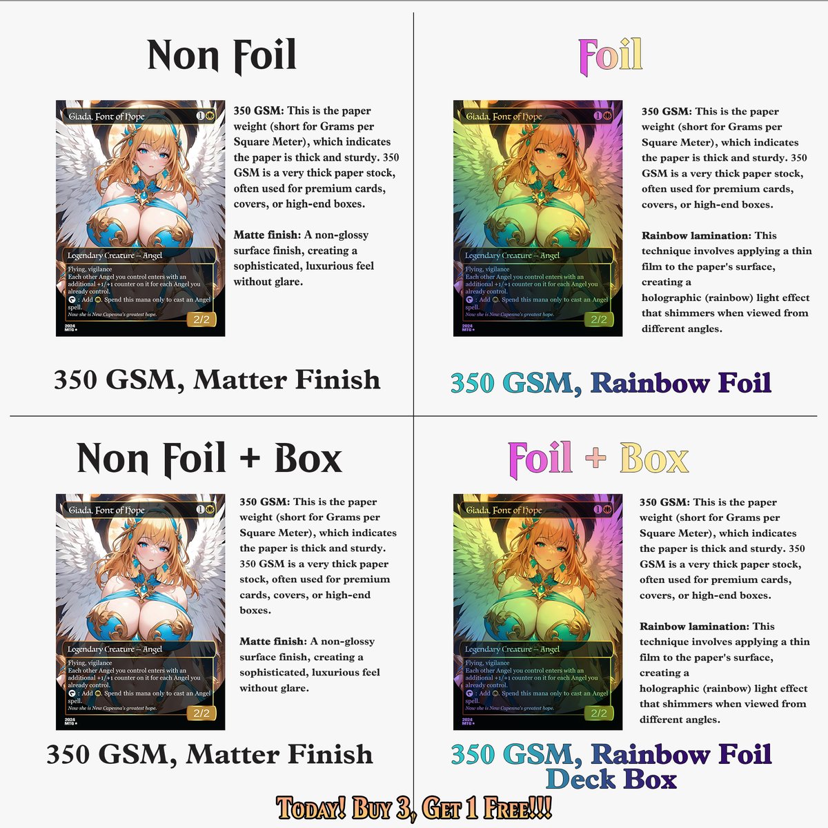 Giada Angels Anime Style MTG Proxy Commander Deck - 122 Cards | ProxyTCG