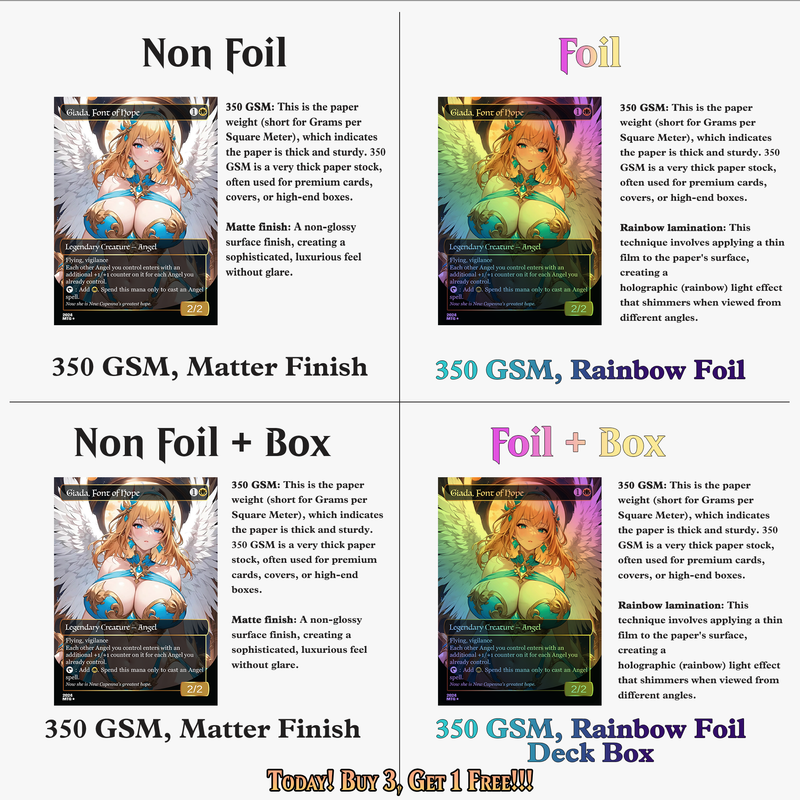 Giada Angels Anime Style MTG Proxy Commander Deck - 122 Cards | ProxyTCG