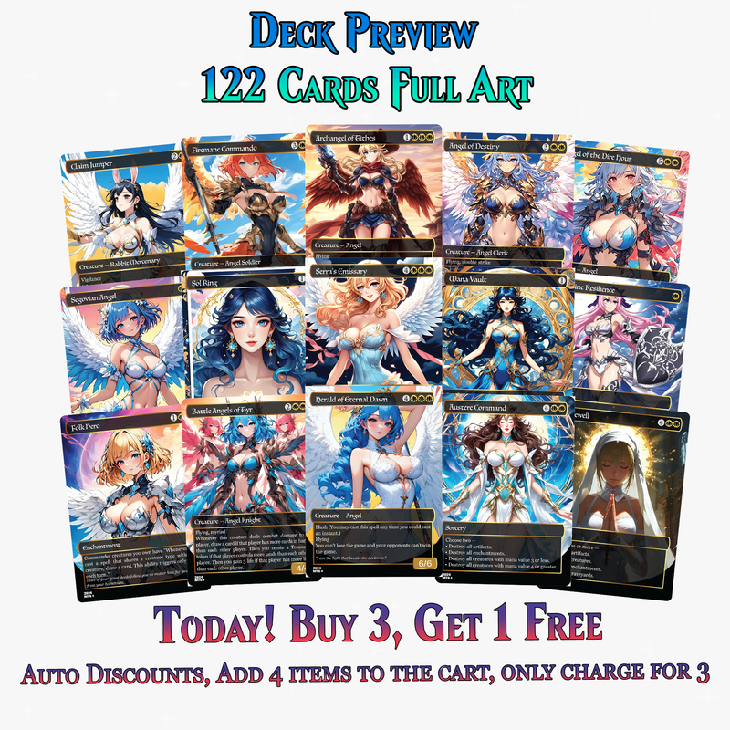 Giada Angels Anime Style MTG Proxy Commander Deck - 122 Cards | ProxyTCG