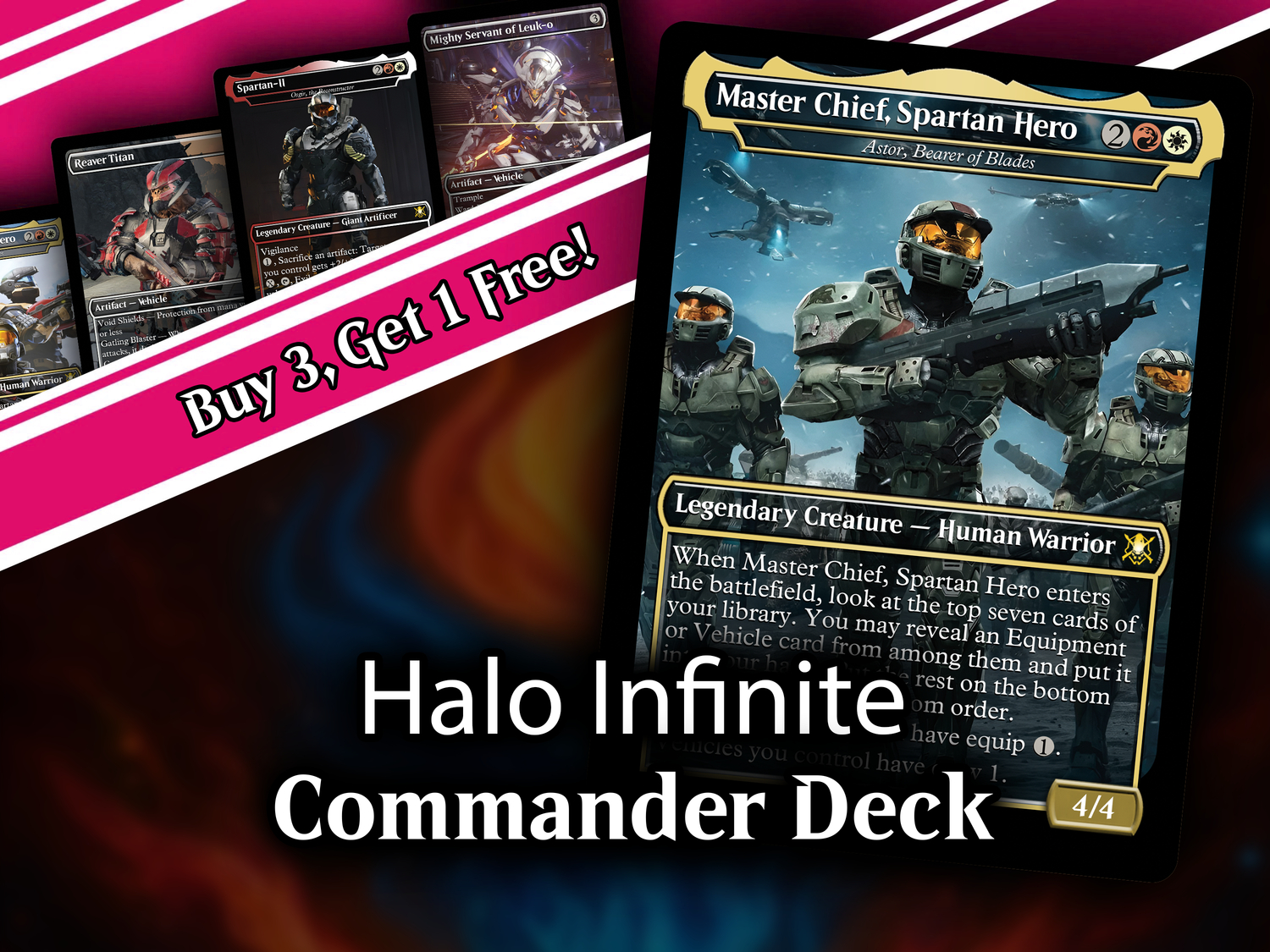 | New |Halo Infinite Commander Deck - 120+ Cards | PrimeDecks