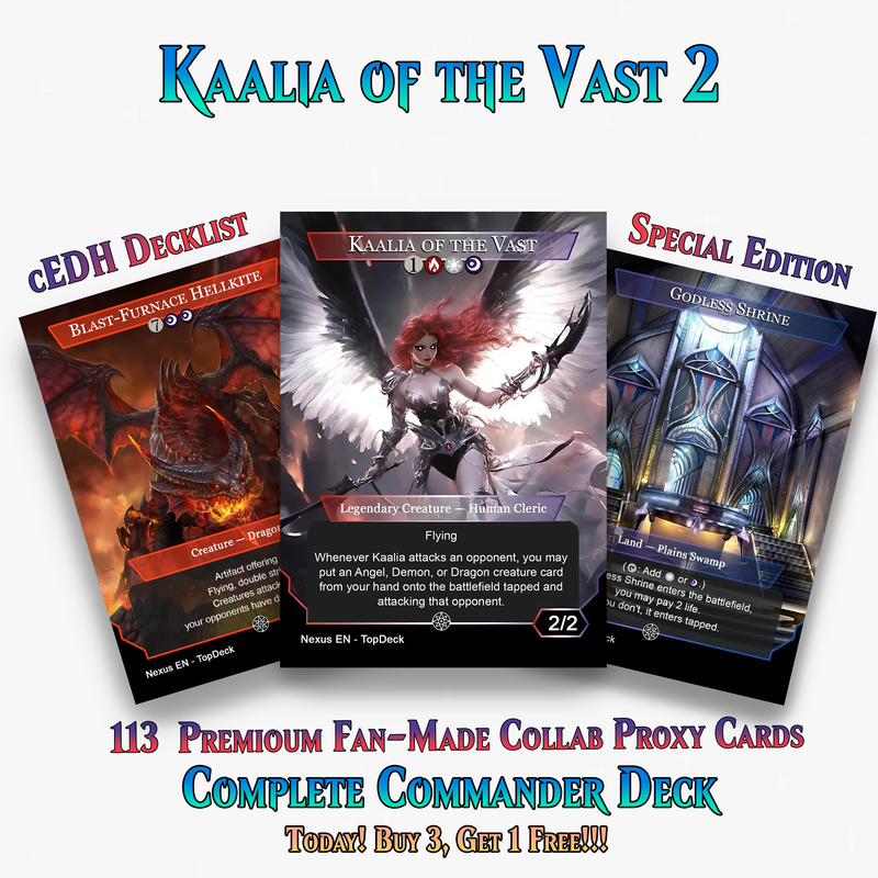 Kaalia of the Vast 2 MTG Proxy Commander Deck | 113 Cards | ProxyTCG