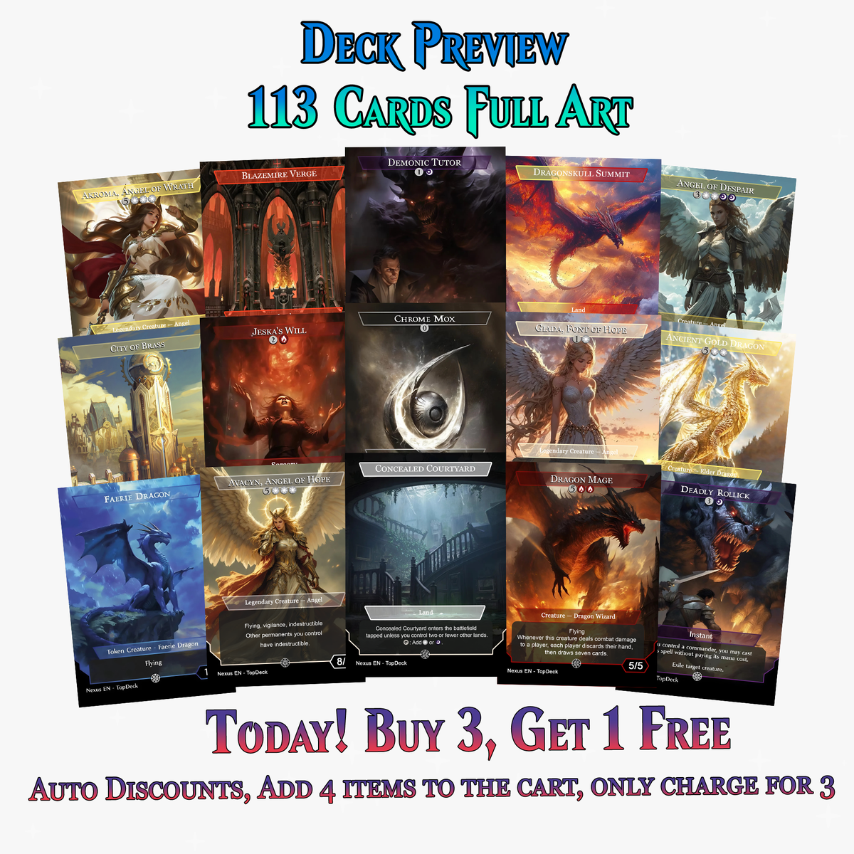 Kaalia of the Vast 2 MTG Proxy Commander Deck | 113 Cards | ProxyTCG