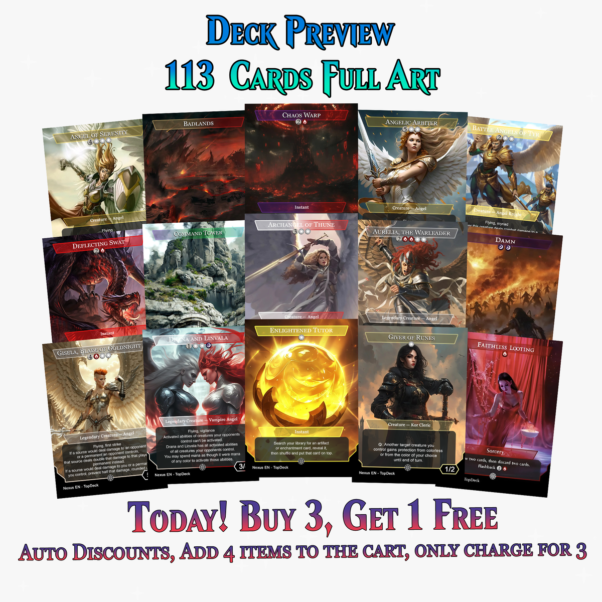 Kaalia of the Vast 2 MTG Proxy Commander Deck | 113 Cards | ProxyTCG