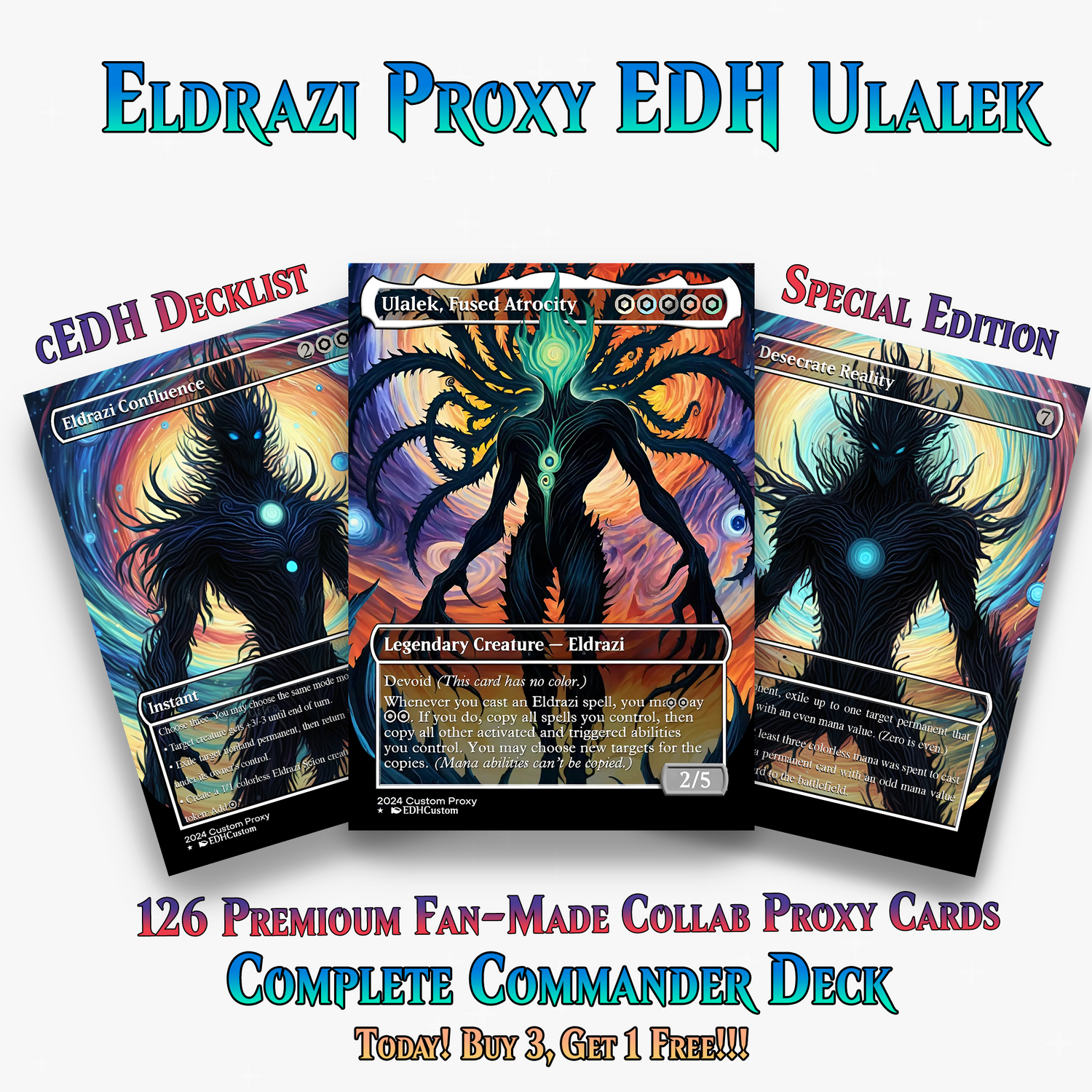 Eldrazi Proxy Deck – Ulalek Abstract MTG Commander | 126+ Cards | PrimeDecks