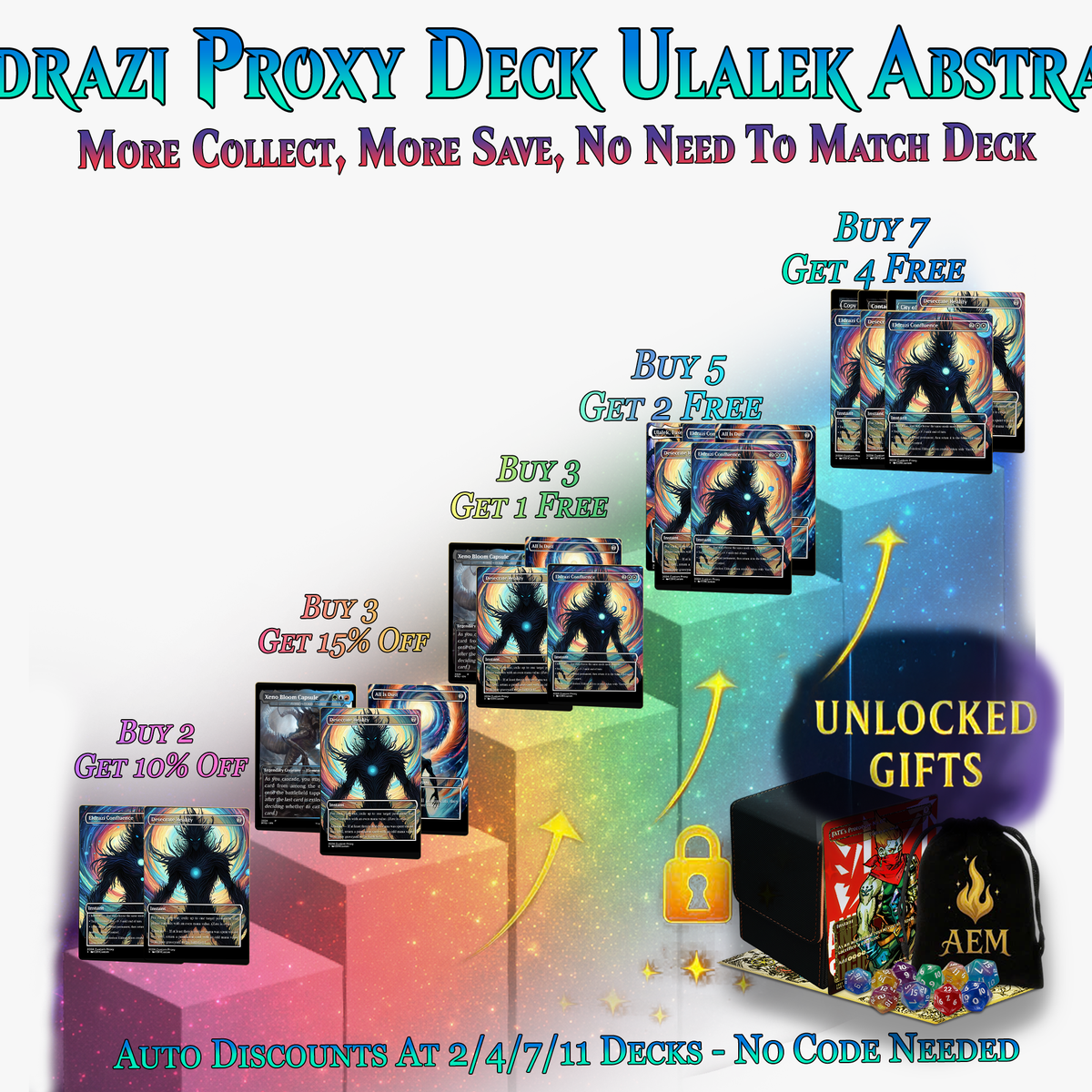 Eldrazi Proxy Deck – Ulalek Abstract MTG Commander | 126+ Cards | PrimeDecks
