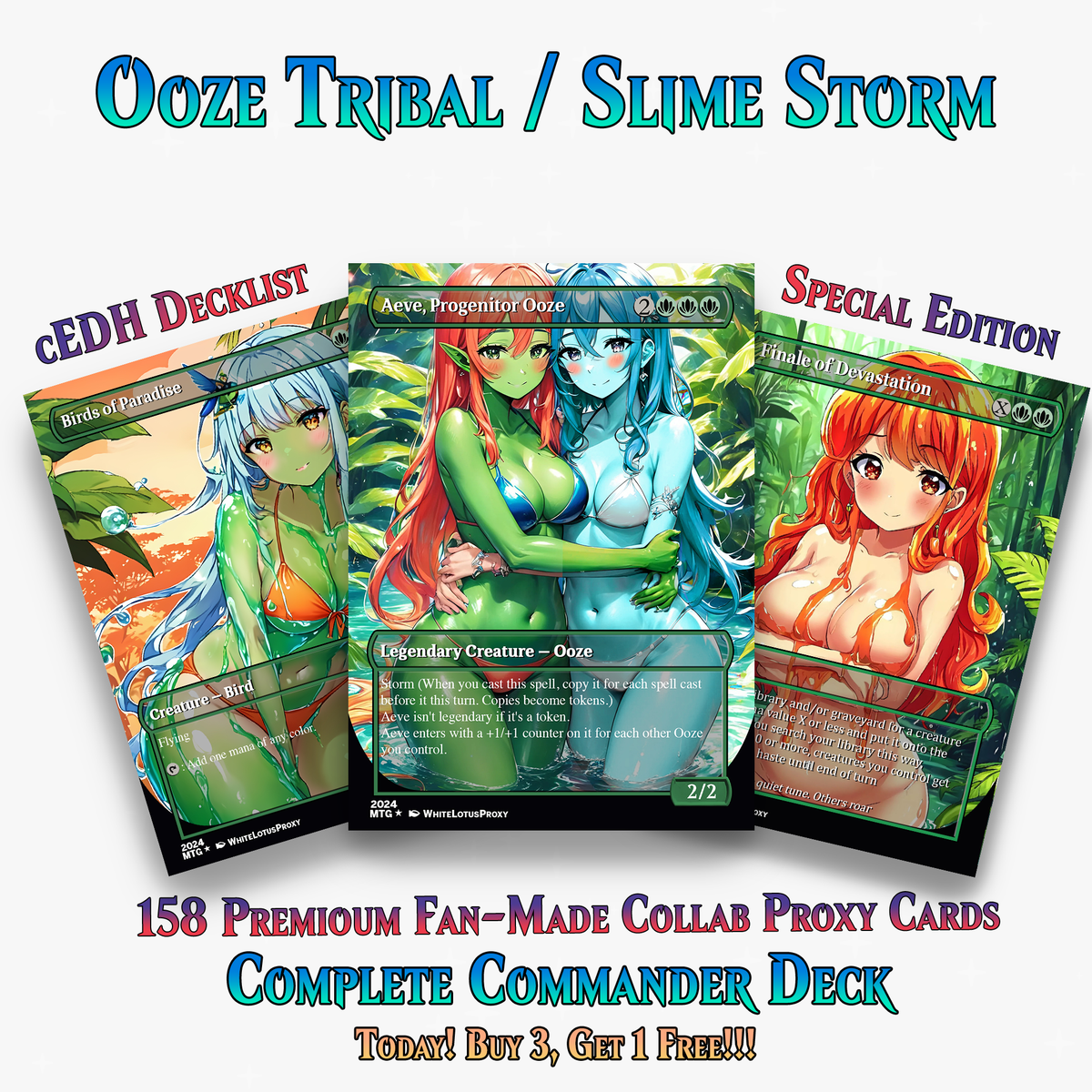 Ooze Tribal Slime Storm Commander Deck | 154+ Cards | PrimeDecks