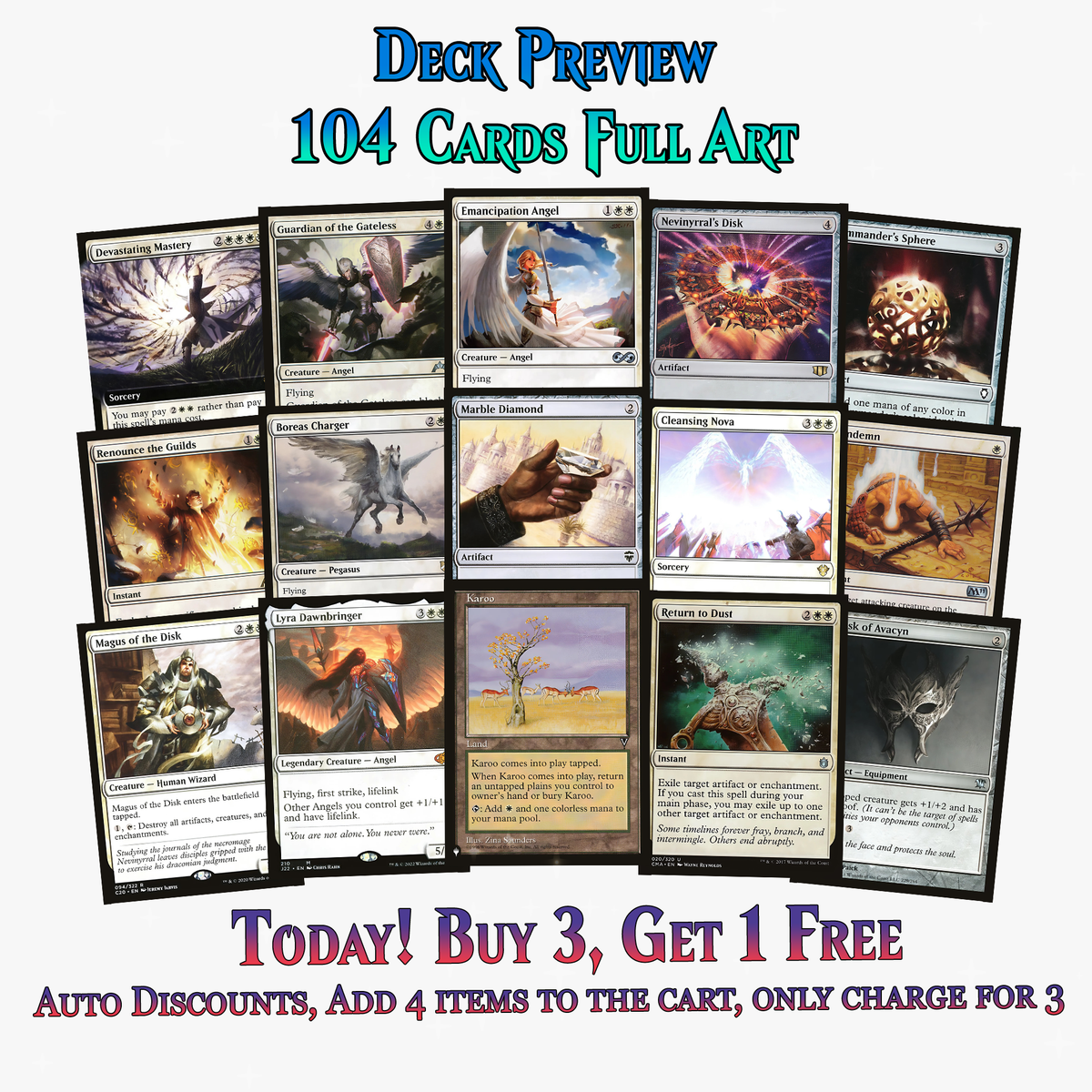 Avacyn Themed Commander Deck | 104+ Cards | PrimeDecks