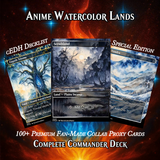 Anime Watercolor Lands Pack | 54+ Lands for EDH | PrimeDecks