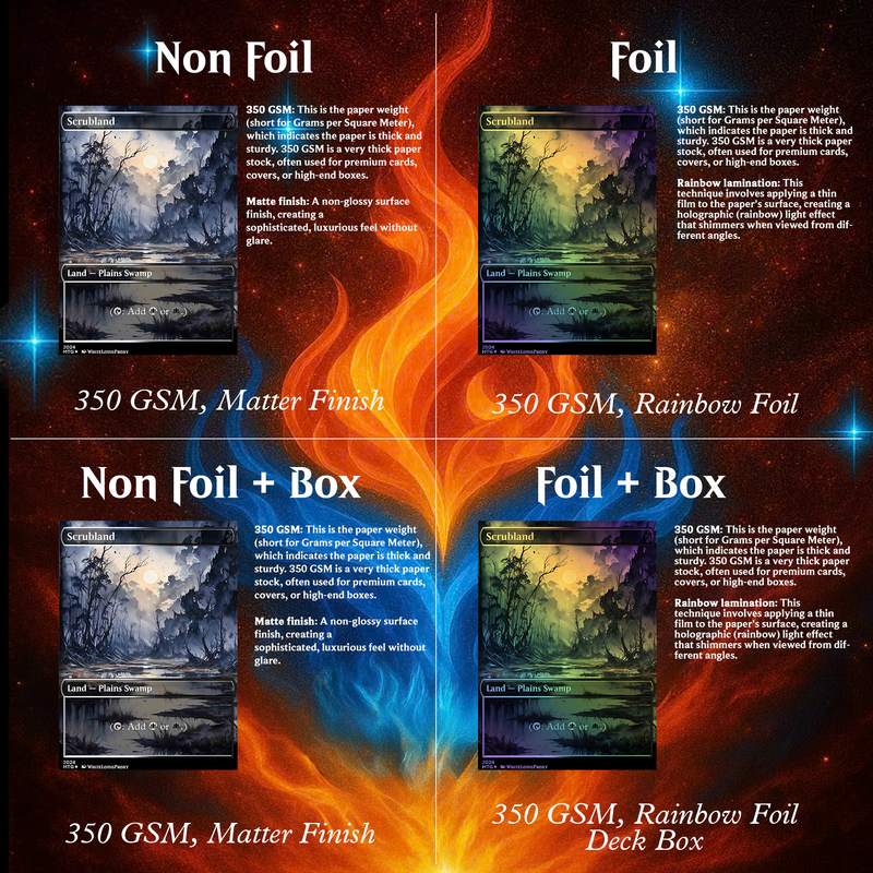 Anime Watercolor Lands Pack | 54 Fan-Made MTG Lands for EDH | ProxyTCG