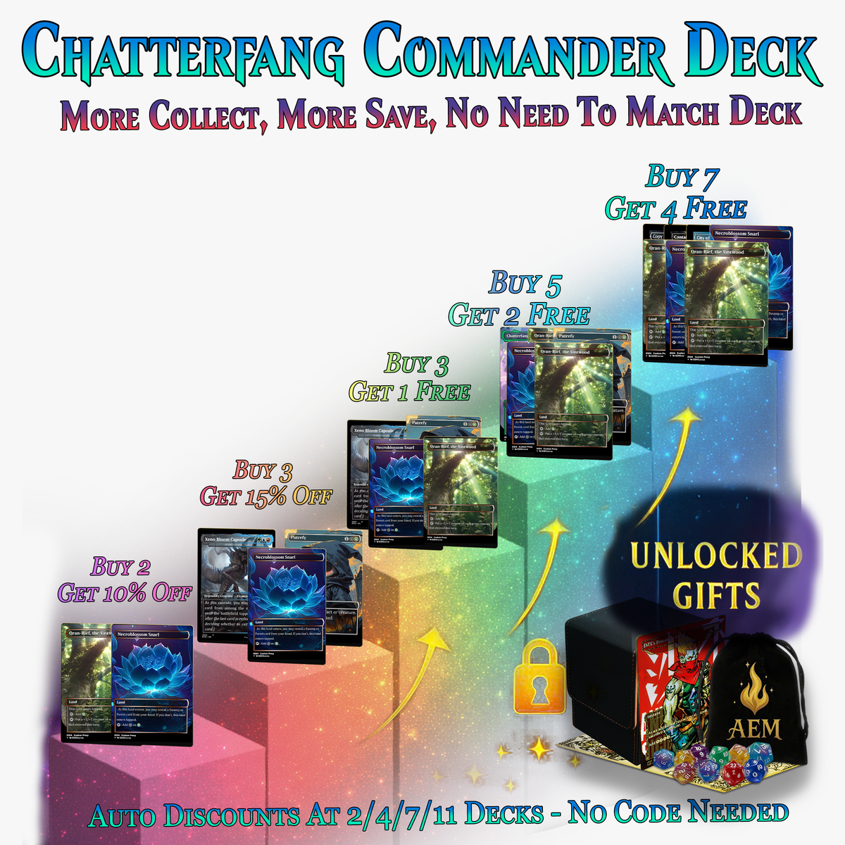 Squirrel Tribal Chatterfang Commander Deck | 123+ Cards | PrimeDecks