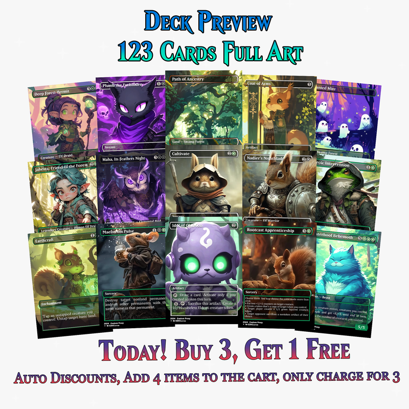 Squirrel Tribal Chatterfang Commander Deck | 123+ Cards | PrimeDecks