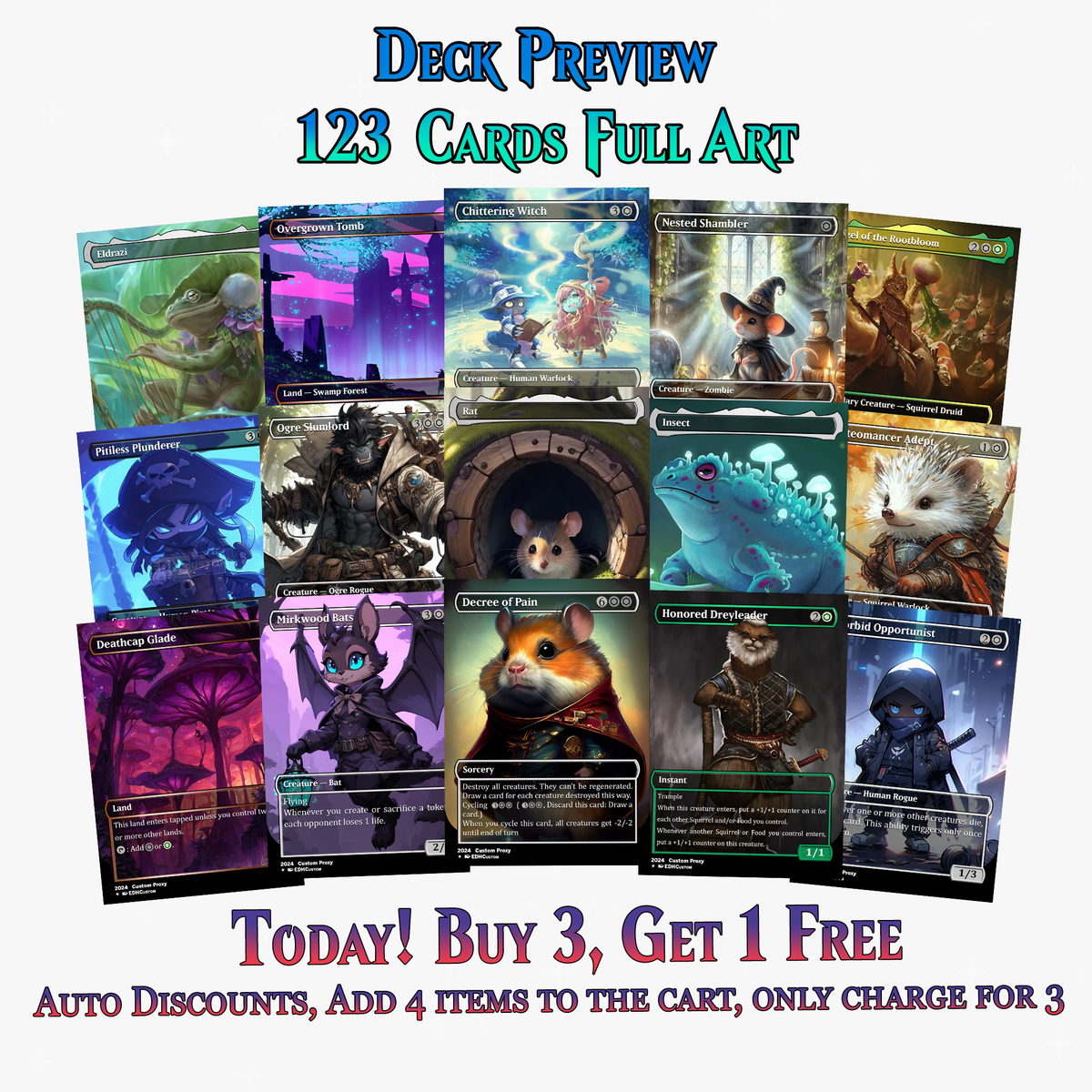 Squirrel Tribal Chatterfang Commander Deck | 123+ Cards | PrimeDecks