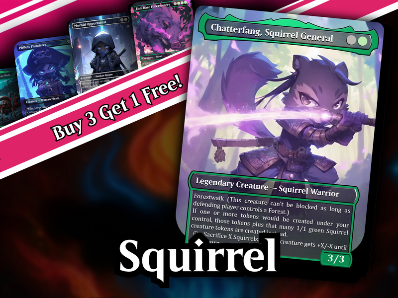 Squirrel Tribal Chatterfang Commander Deck | 123+ Cards | PrimeDecks