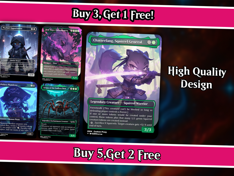 Squirrel Tribal Chatterfang Commander Deck | 123+ Cards | PrimeDecks