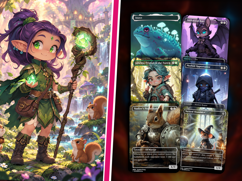 Squirrel Tribal Chatterfang Commander Deck | 123+ Cards | PrimeDecks