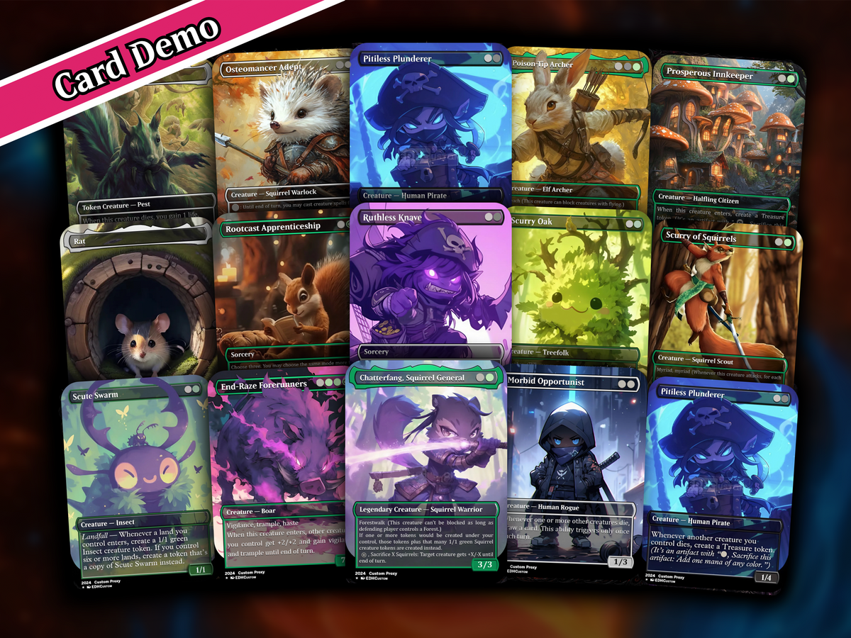 Squirrel Tribal Chatterfang Commander Deck | 123+ Cards | PrimeDecks