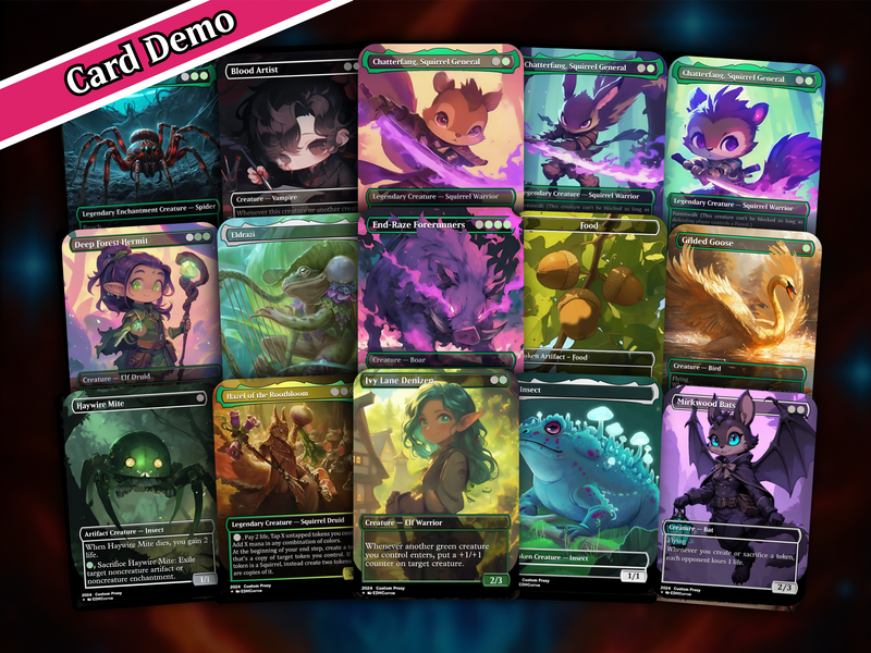 Squirrel Tribal Chatterfang Commander Deck | 123+ Cards | PrimeDecks