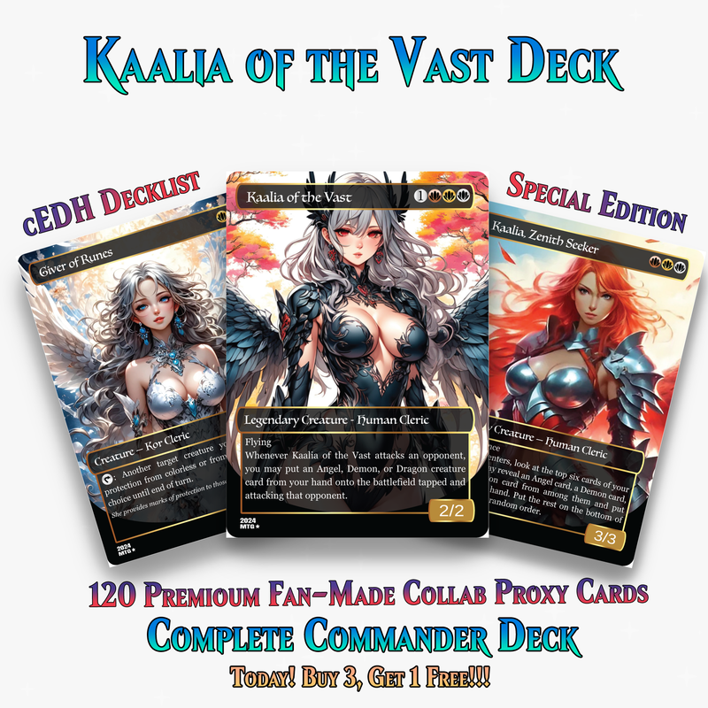 Kaalia of the Vast MTG Proxy Commander Deck | 120 Cards | ProxyTCG