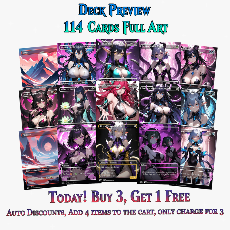 Eldrazi Tribal Anime MTG Proxy Commander Deck | 114 Cards | ProxyTCG