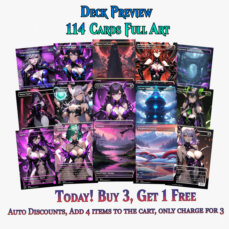 Eldrazi Tribal Anime MTG Proxy Commander Deck | 114 Cards | ProxyTCG