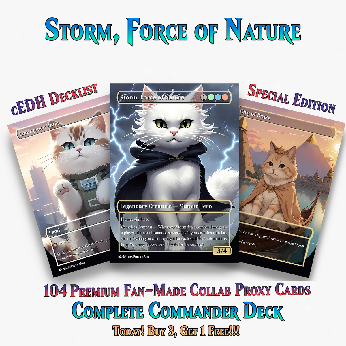 Storm, Force of Nature Commander Deck | 104+ Cards | PrimeDecks