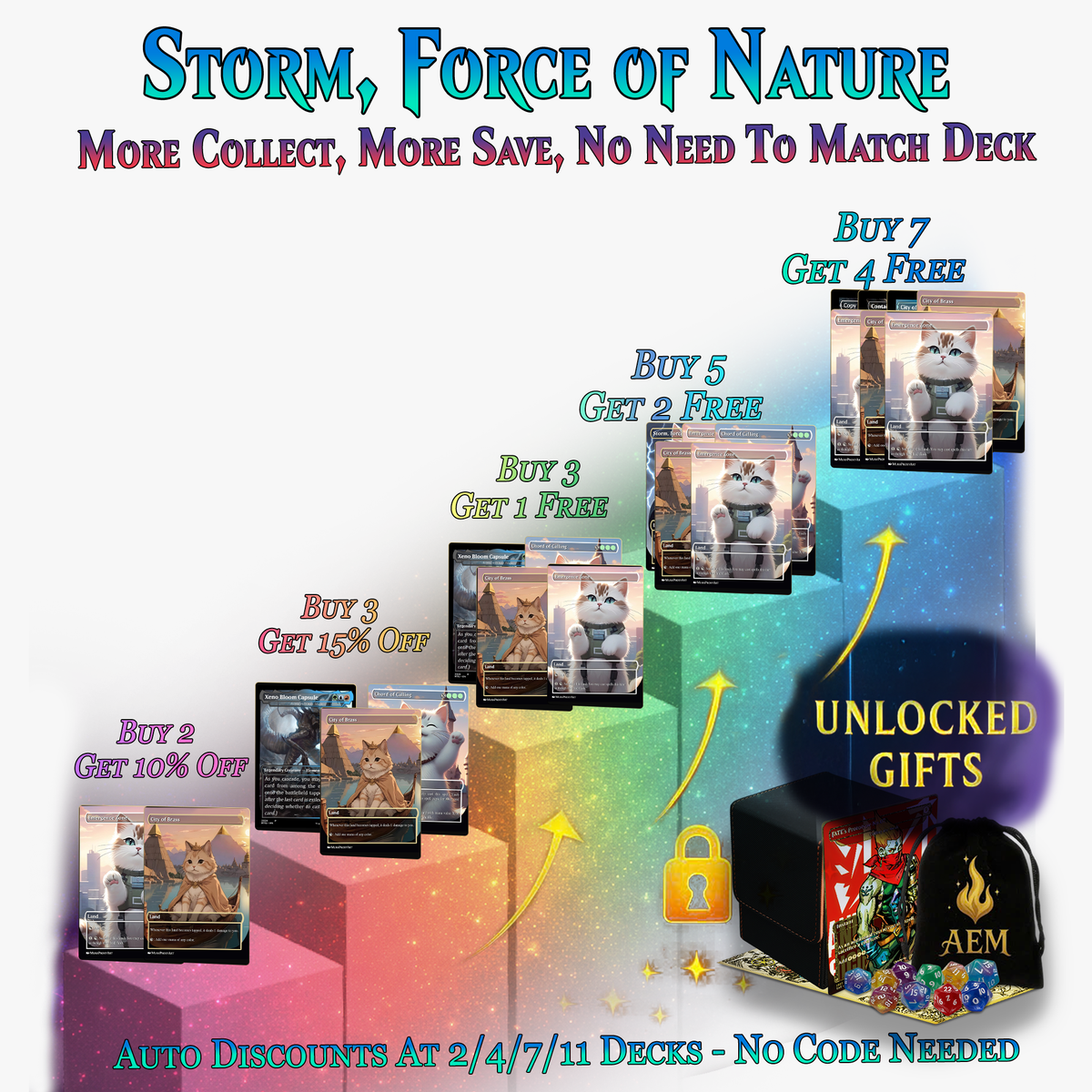 Storm, Force of Nature Commander Deck | 104 Cards | ProxyTCG