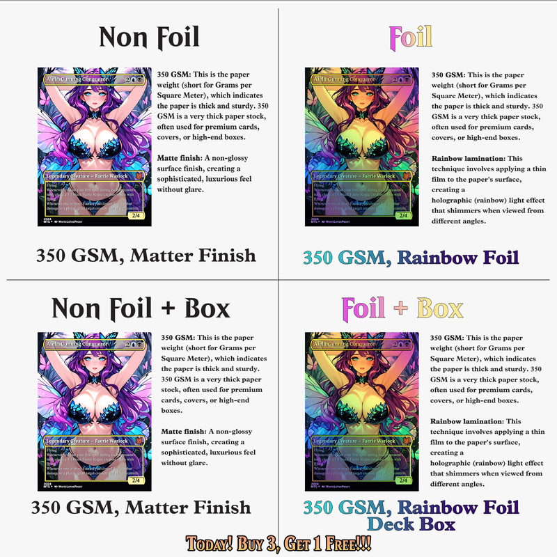 Alela Faeries Anime MTG Proxy Commander Deck | 129 Cards | ProxyTCG