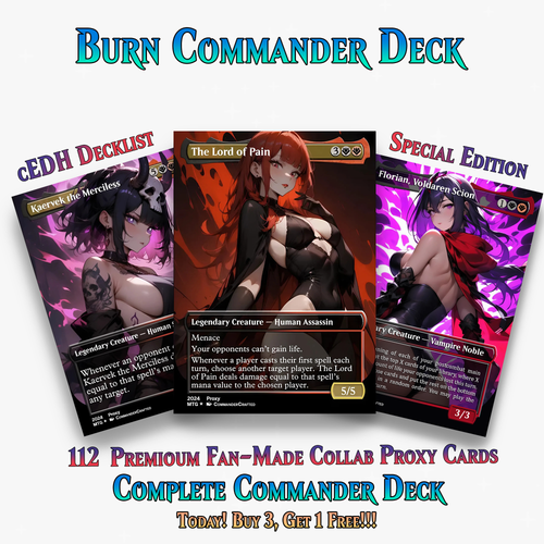 Burn Commander Deck – The Lord of Pain Commander | 112+ Cards | PrimeDecks