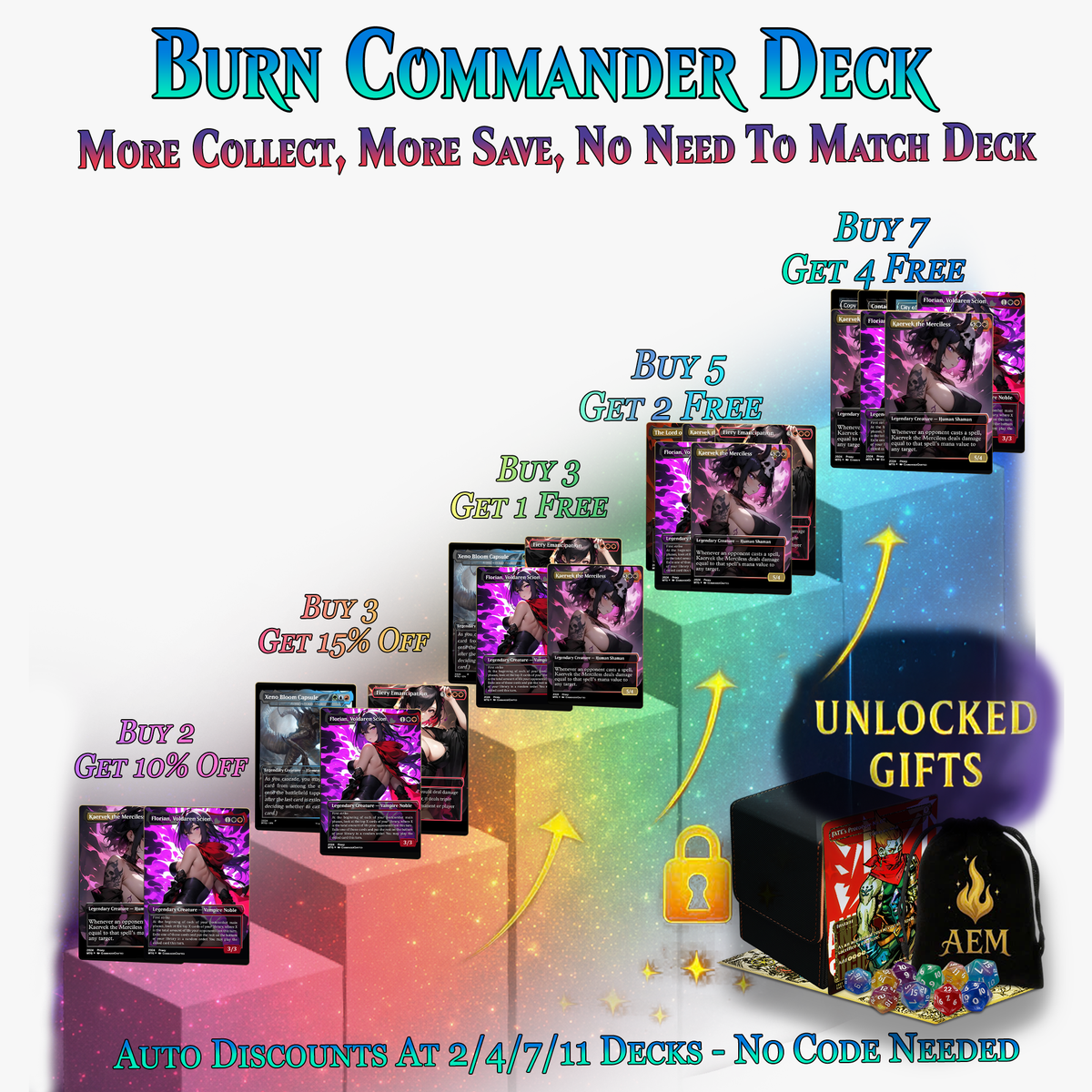 Burn Commander Deck – The Lord of Pain Commander | 112+ Cards | PrimeDecks