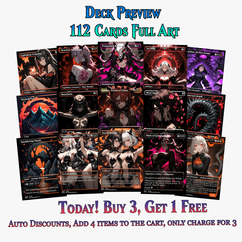 Burn Commander Deck – The Lord of Pain Commander | 112+ Cards | PrimeDecks