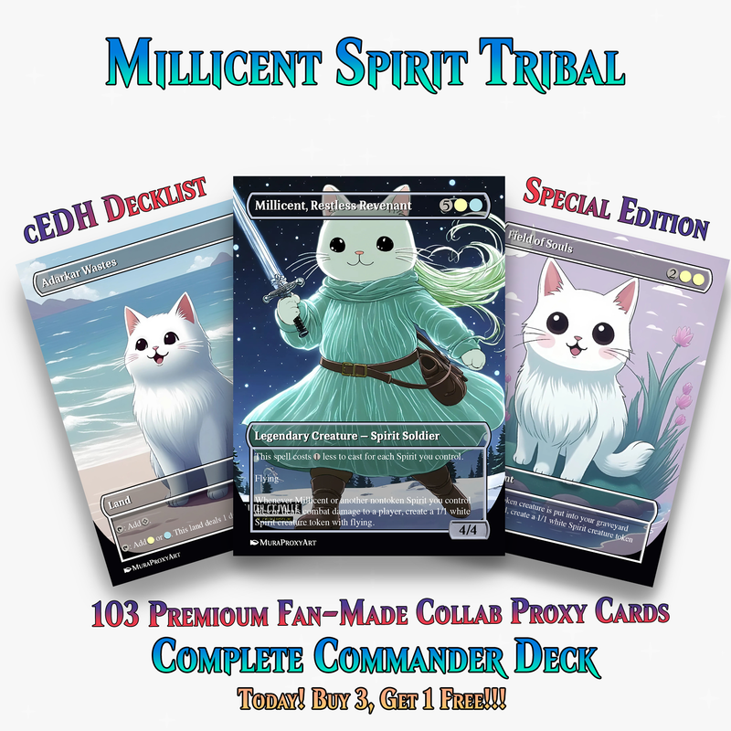 Millicent Spirit Cat Tribal Commander Deck | 103+ Cards | PrimeDecks
