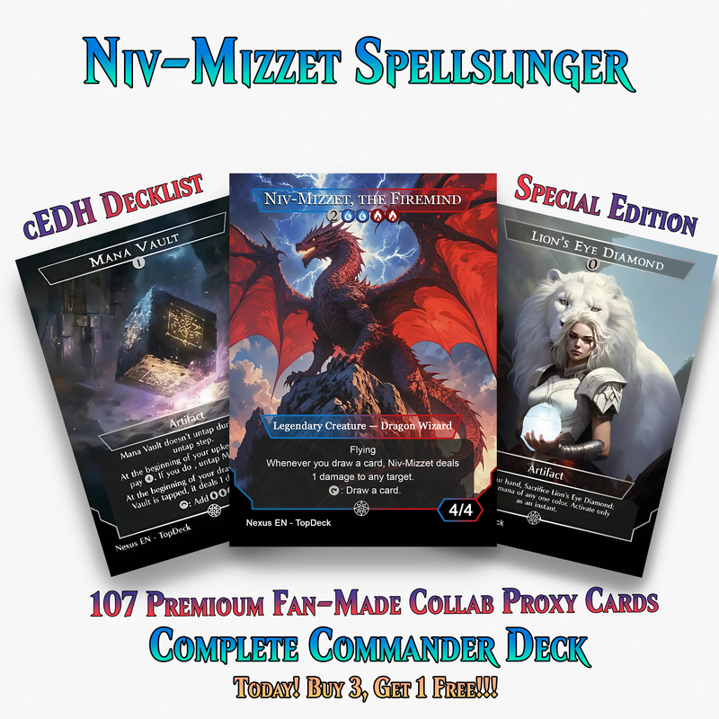Niv-Mizzet Spellslinger Anime Commander Deck | 107 Cards | ProxyTCG