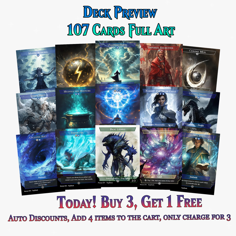 Niv-Mizzet Spellslinger Anime Commander Deck | 107 Cards | ProxyTCG