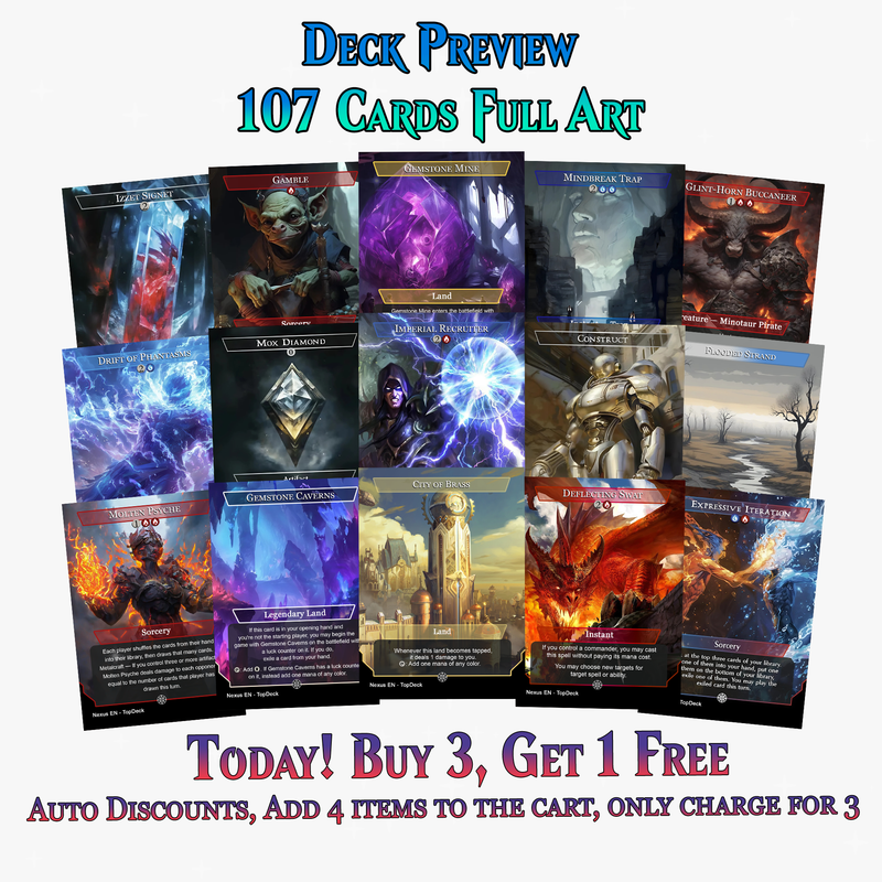 Niv-Mizzet Spellslinger Anime Commander Deck | 107 Cards | ProxyTCG