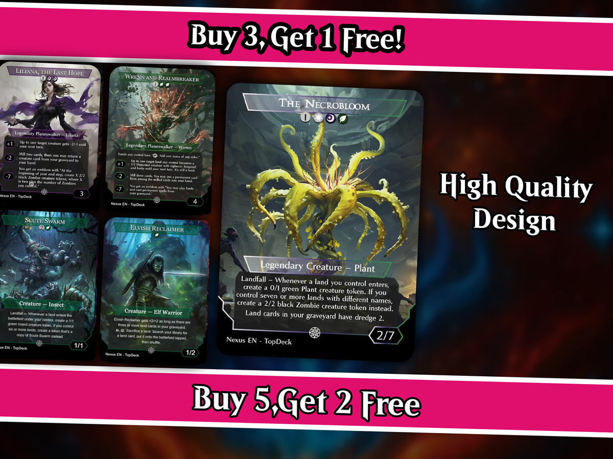 The Necrobloom Landfall Commander Deck | 124+ Cards | PrimeDecks