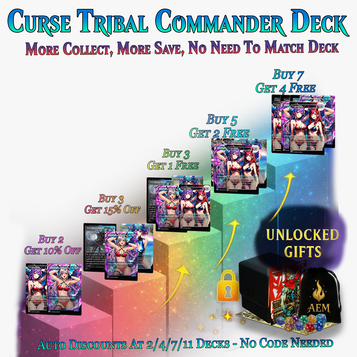 CURSE TRIBAL COMMANDER DECK | 118+ CARDS | PrimeDecks