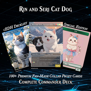 | We Have Discontinued Production | RIN AND SERI CAT DOG TRIBAL COMMANDER DECK – 109+ CARDS - PrimeDecks