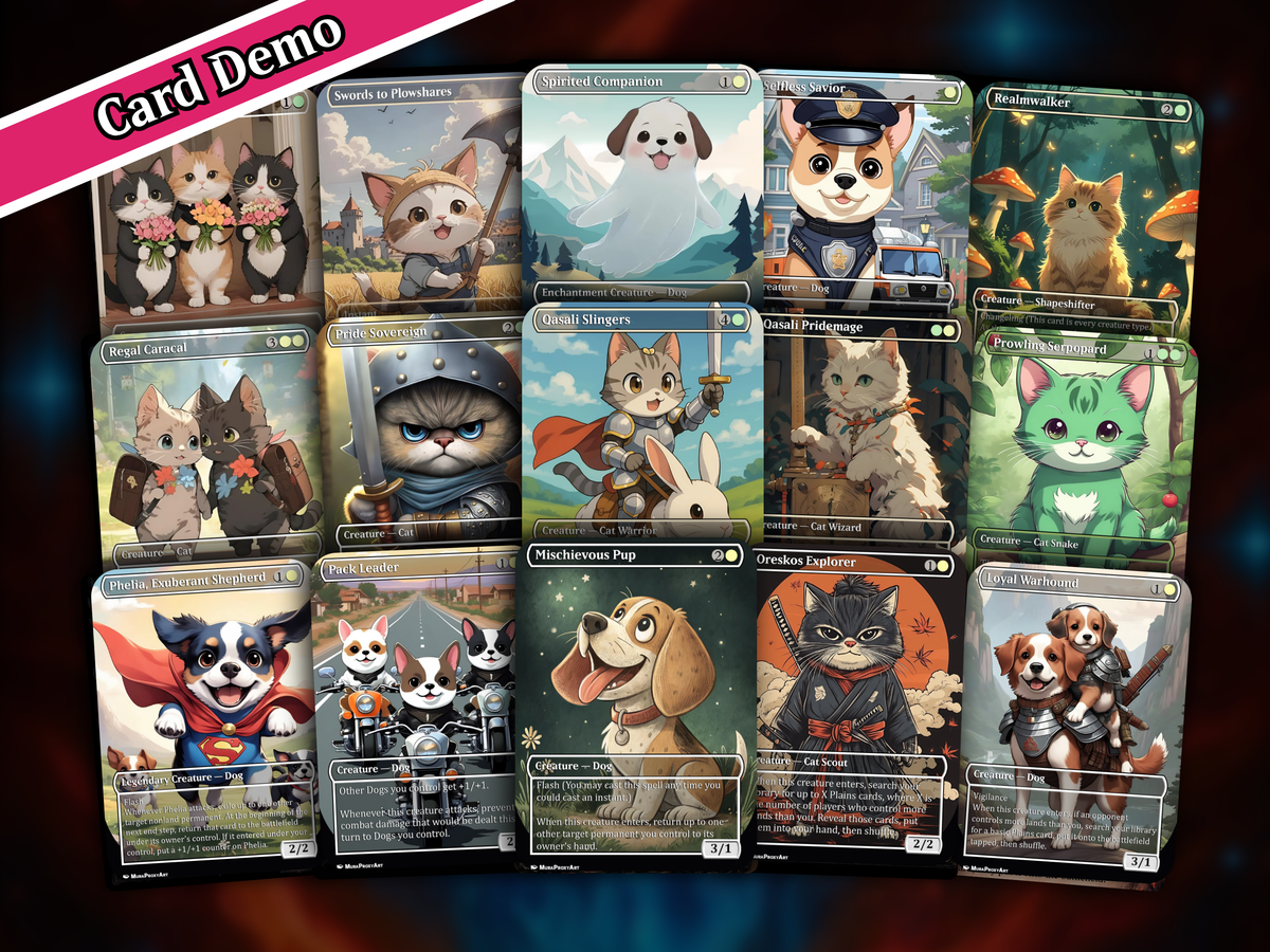RIN AND SERI CAT DOG TRIBAL COMMANDER DECK – 109+ CARDS | PrimeDecks
