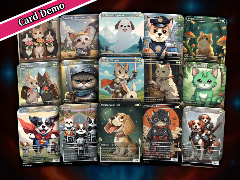 RIN AND SERI CAT DOG TRIBAL COMMANDER DECK – 109+ CARDS | PrimeDecks