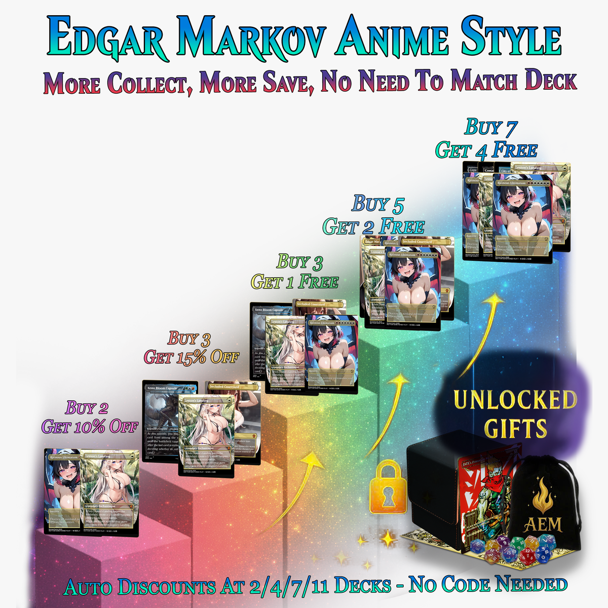 EDGAR MARKOV COMMANDER DECK - 110+ CARDS - PrimeDecks