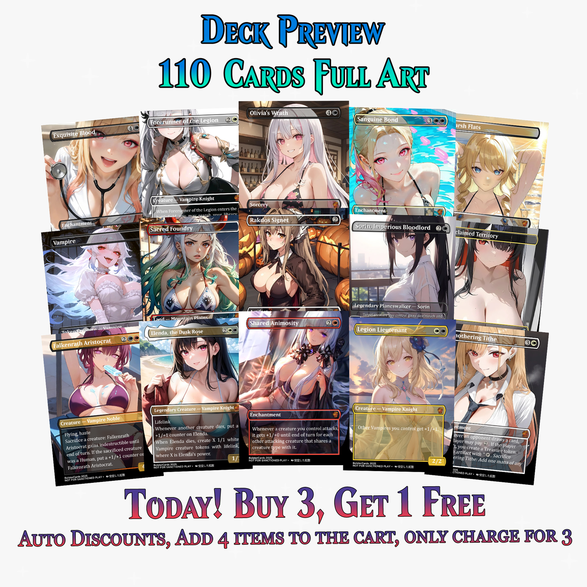 EDGAR MARKOV COMMANDER DECK - 110+ CARDS - PrimeDecks