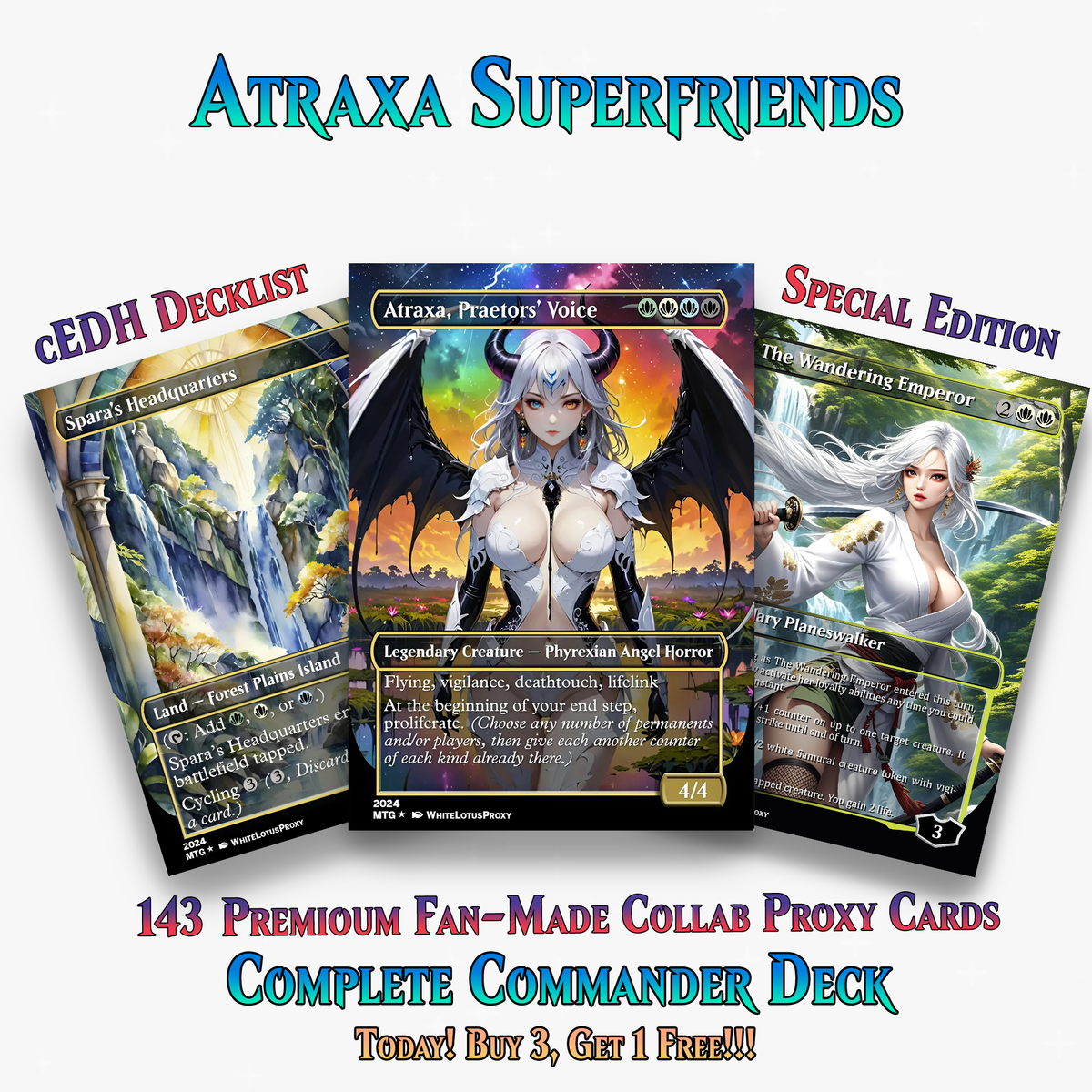 ATRAXA SUPERFRIENDS COMMANDER DECK - 143+ CARDS - PrimeDecks