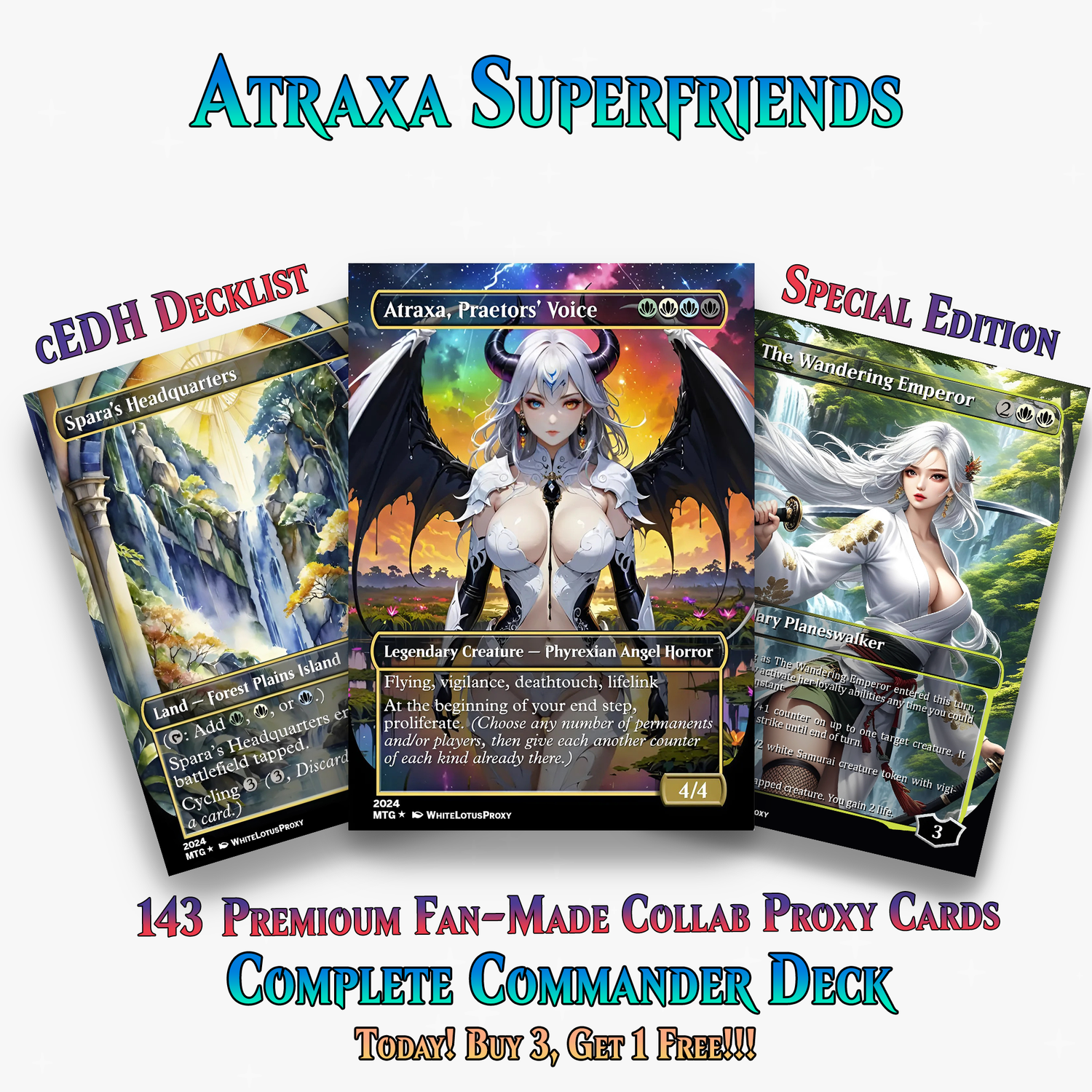 ATRAXA SUPERFRIENDS COMMANDER DECK - 143+ CARDS - PrimeDecks