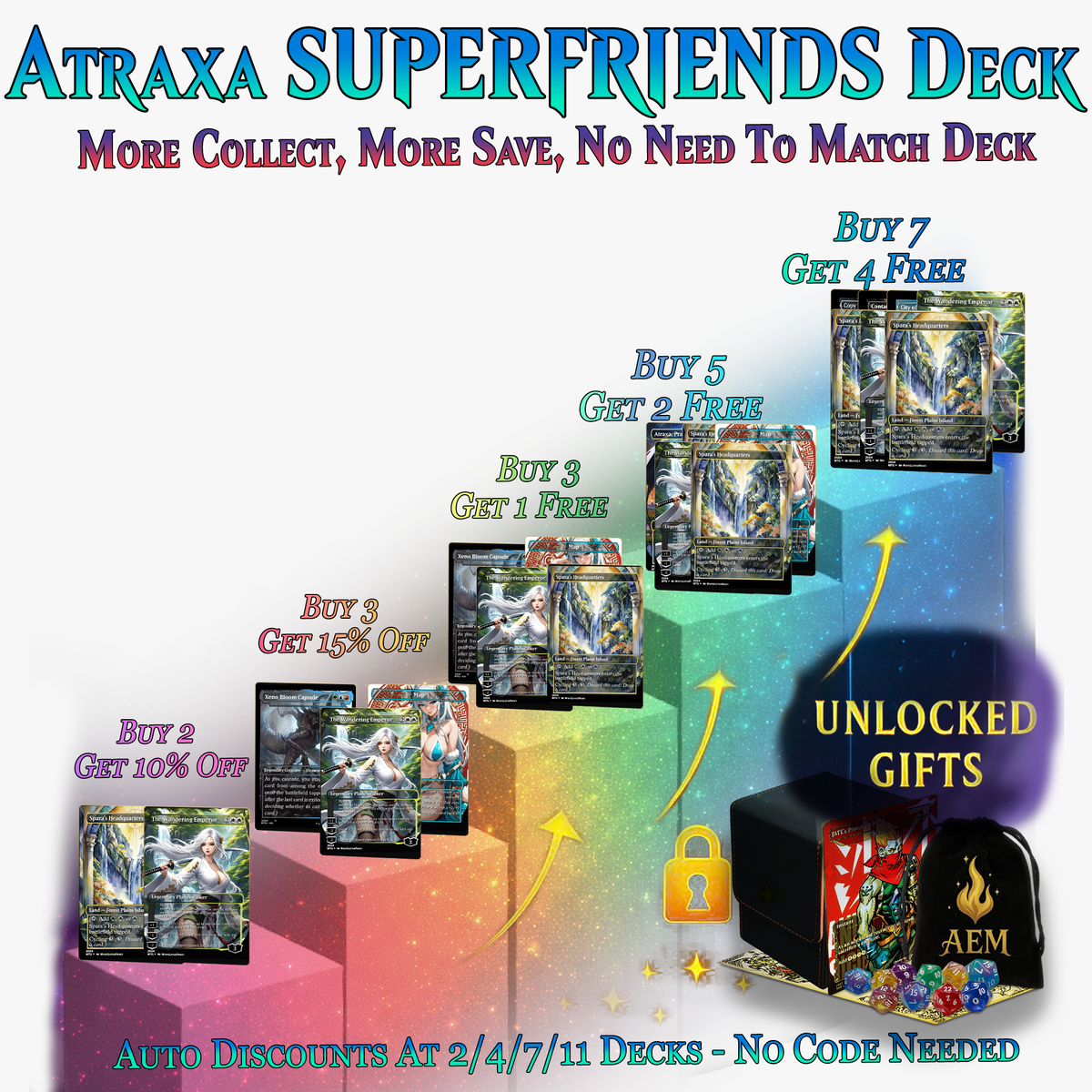 ATRAXA SUPERFRIENDS COMMANDER DECK - 143+ CARDS - PrimeDecks