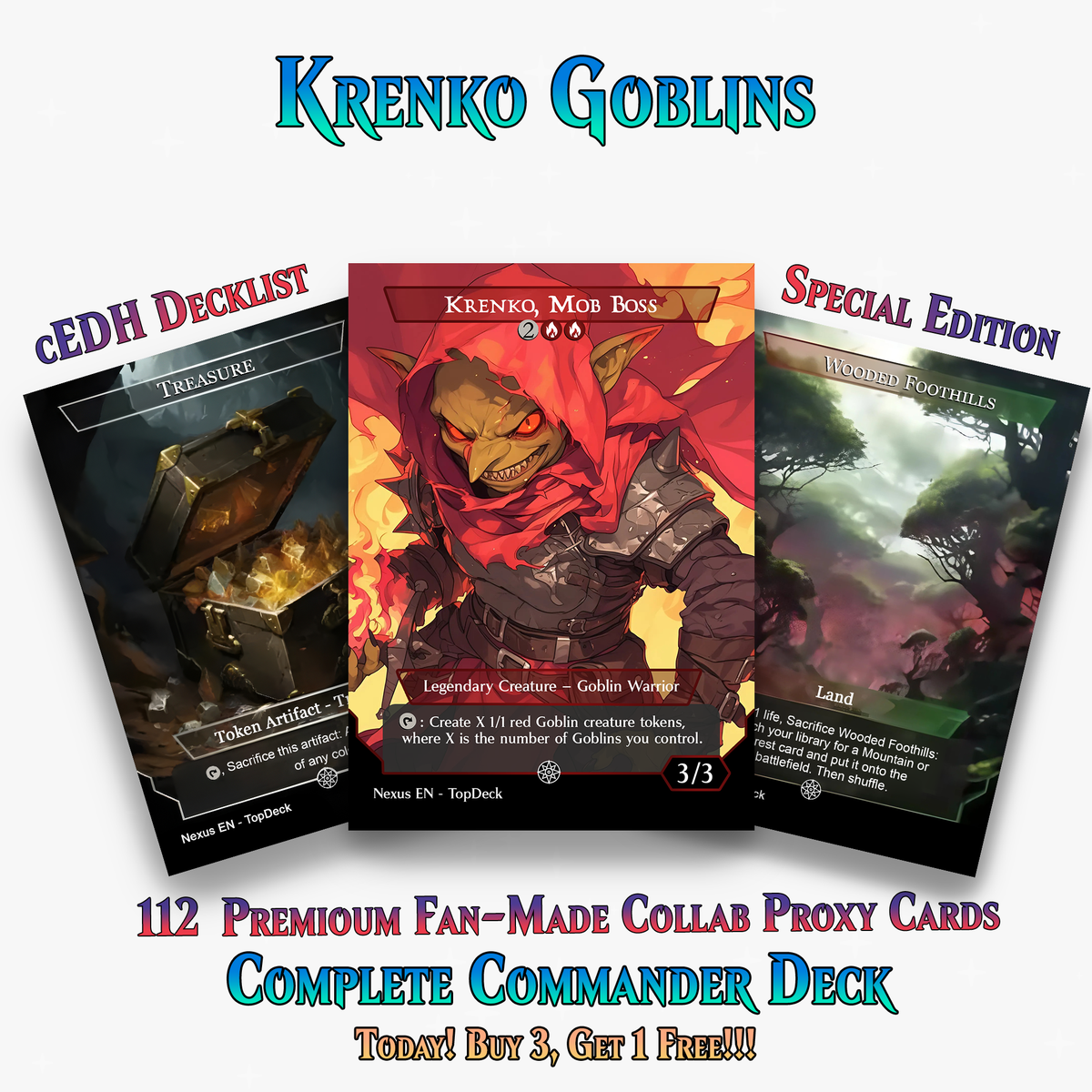 KRENKO GOBLIN TRIBAL COMMANDER DECK – 112+ CARDS - PrimeDecks