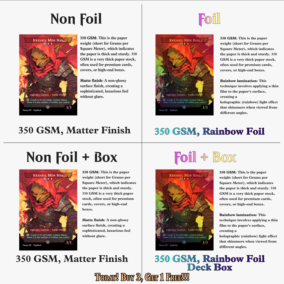 KRENKO GOBLIN TRIBAL COMMANDER DECK – 112+ CARDS - PrimeDecks