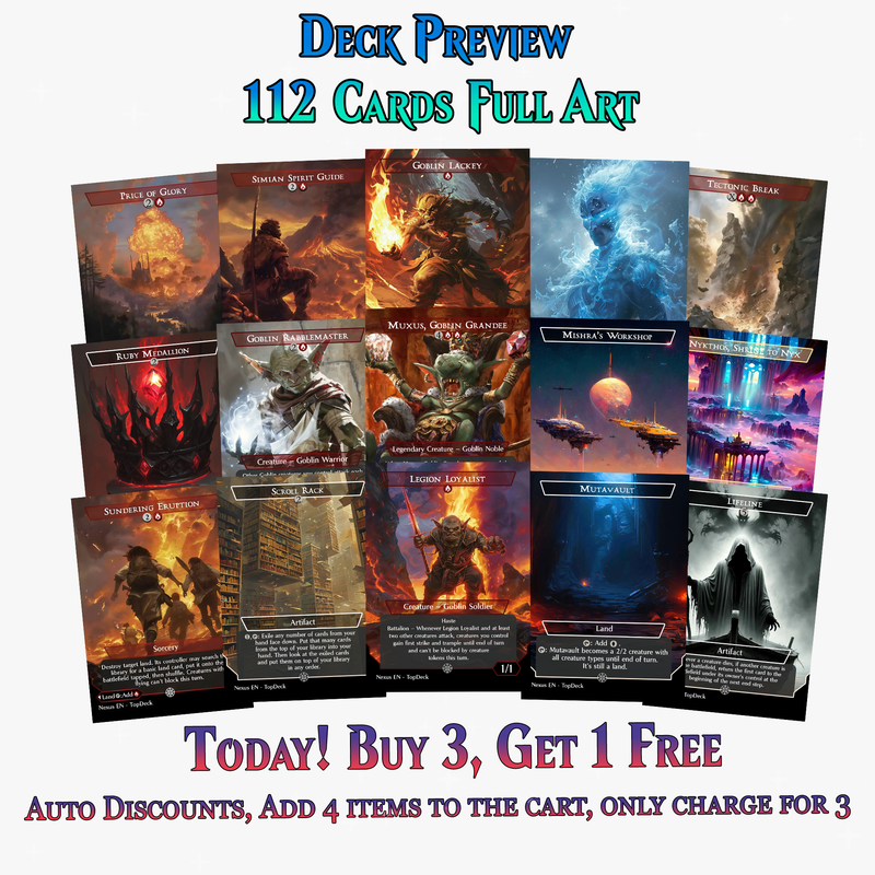 KRENKO GOBLIN TRIBAL COMMANDER DECK – 112+ CARDS - PrimeDecks