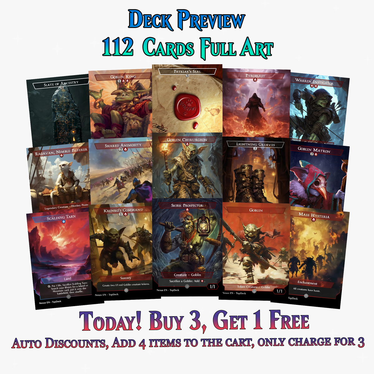 KRENKO GOBLIN TRIBAL COMMANDER DECK – 112+ CARDS - PrimeDecks