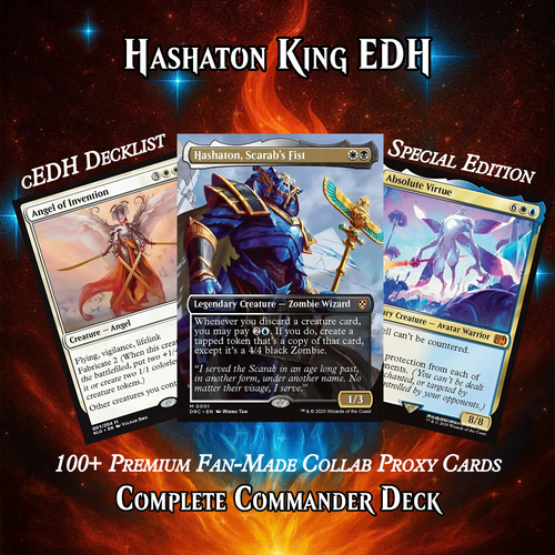 Hashaton King, Scarab’s Fist Commander Deck | 117+ Cards | PrimeDecks