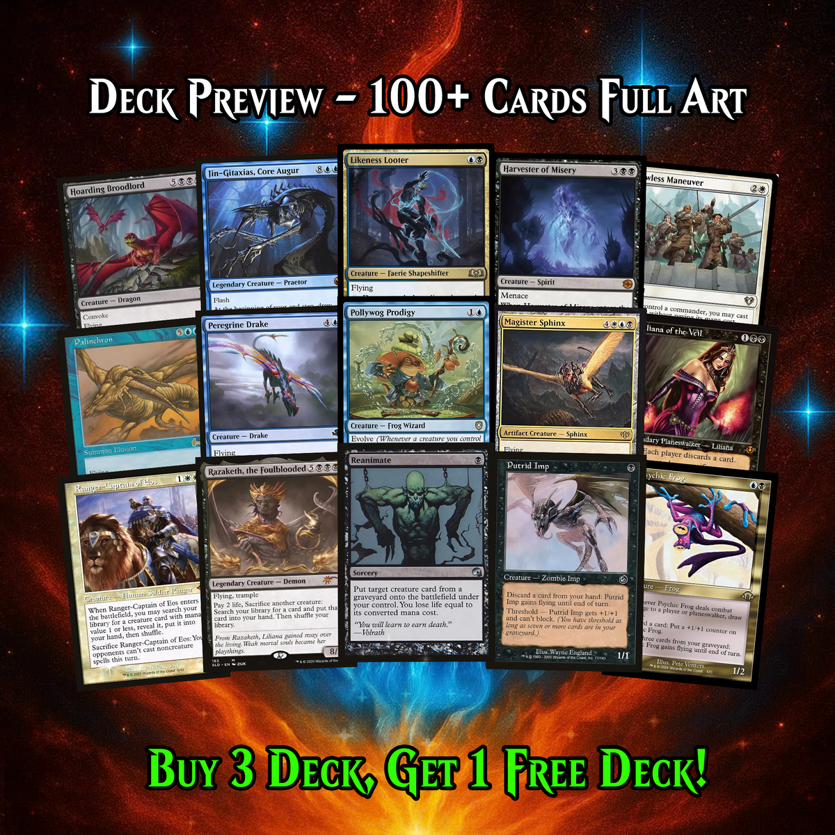Hashaton King, Scarab’s Fist Commander Deck | 117 Cards | ProxyTCG